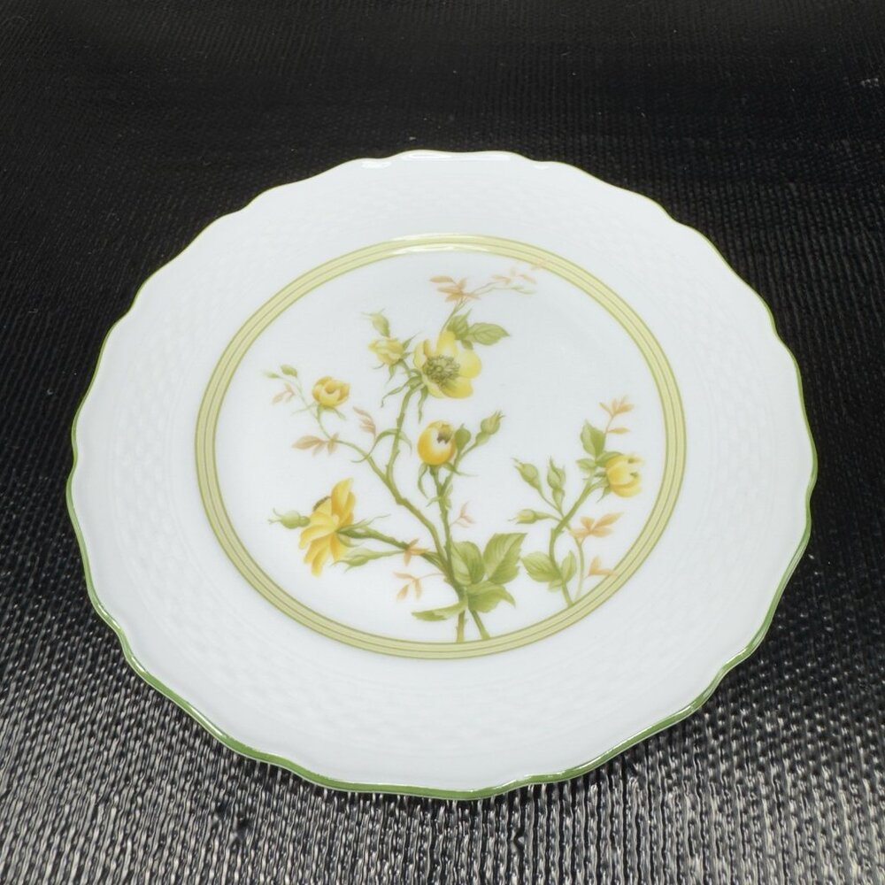 AK Kaiser Germany Porcelain Dish Plate 6inch Plates Dishes Yellow Flowers Set‎ 4 - Picture 10 of 12